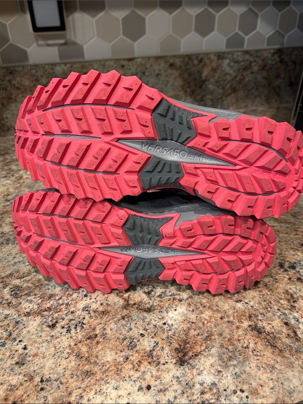 Saucony Excursion TR 14 Women's Gray and Pink/Coral Trail Running Sneakers 7 - Picture 6 of 9